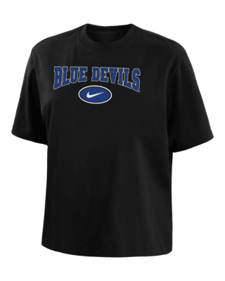 売れ筋商品|||ナイキ カットソー トップス レディース Women's  Duke Blue Devils Local Script T-Shirt  Duke® Women's Cropped T-shirt by Nike®